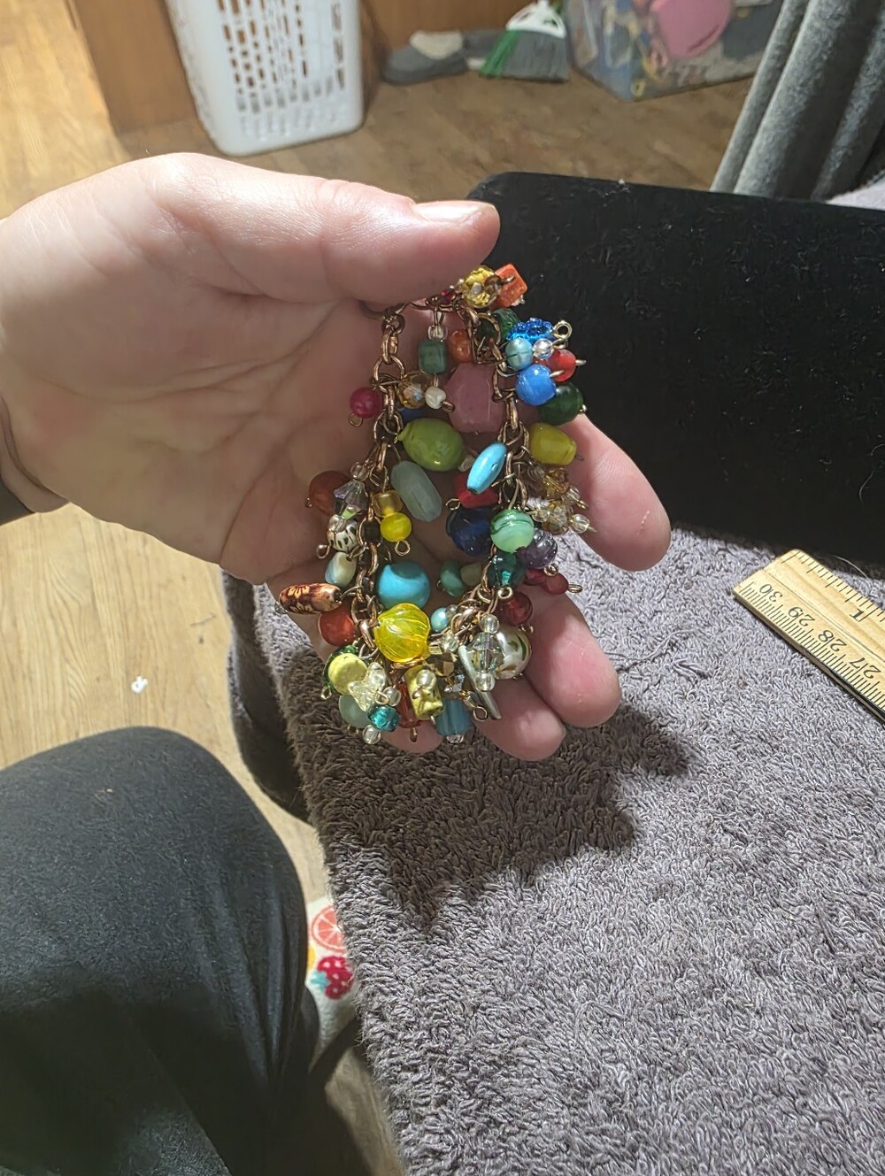 Rose Gold Colored Fruit  Baket Bracelet - Picture 4 of 10